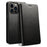 SUTENI for iPhone 15 Pro Max Simple Leather Case Wallet Phone Cover - Black - 1
