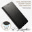 SUTENI for iPhone 15 Pro Max Simple Leather Case Wallet Phone Cover - Black - 4