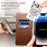 SUTENI for iPhone 15 Pro Leather Phone Case Calf Texture Wallet Stand - Brown - 7