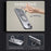 For iPhone 14 Plus Magnetic Phone Case Hidden Gear Rotary Ring Kickstand - Titanium Grey - 4