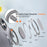 For iPhone 14 Plus Magnetic Phone Case Hidden Gear Rotary Ring Kickstand - Titanium Grey - 6