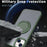 For iPhone 15 Invisible Gear Phone Case Kickstand Magnetic Cover - Green - 3