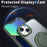 For iPhone 15 Invisible Gear Phone Case Kickstand Magnetic Cover - Green - 5