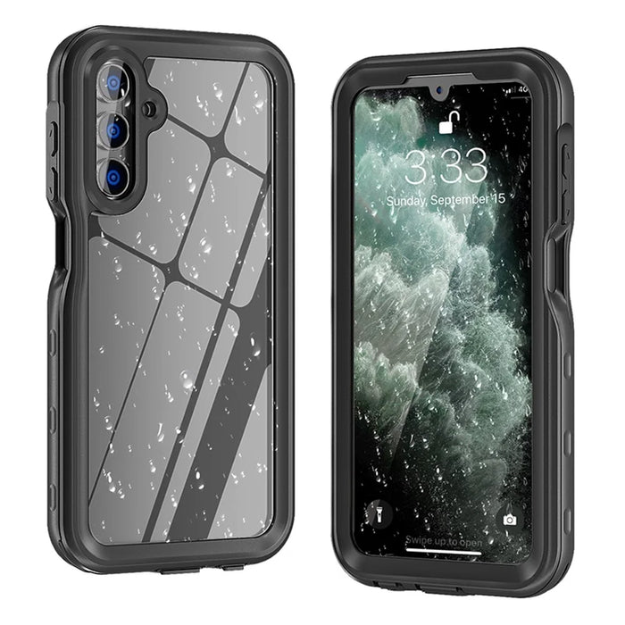 REDPEPPER A Series For Samsung Galaxy A15 5G Case Waterproof Built-in Screen Protector IP68 Underwater - Black - 1