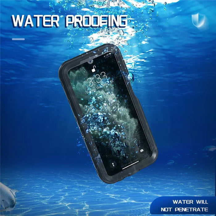 REDPEPPER A Series For Samsung Galaxy A15 5G Case Waterproof Built-in Screen Protector IP68 Underwater - Black - 3