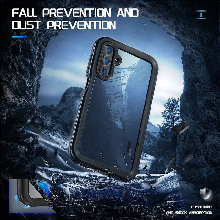 REDPEPPER A Series For Samsung Galaxy A15 5G Case Waterproof Built-in Screen Protector IP68 Underwater - Black - 6