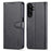 AZNS For Samsung Galaxy A35 5G Leather Phone Case Wallet Flip Phone Cover - Black - 1