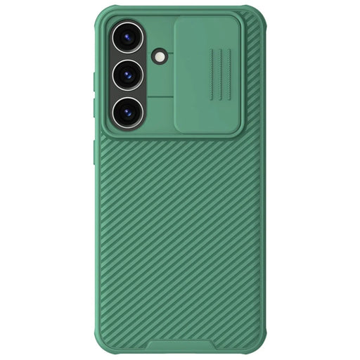 NILLKIN CamShield Pro Case for 	Samsung Galaxy S24+ Magnetic Phone Cover with Slide Camera Lid - Green - 1