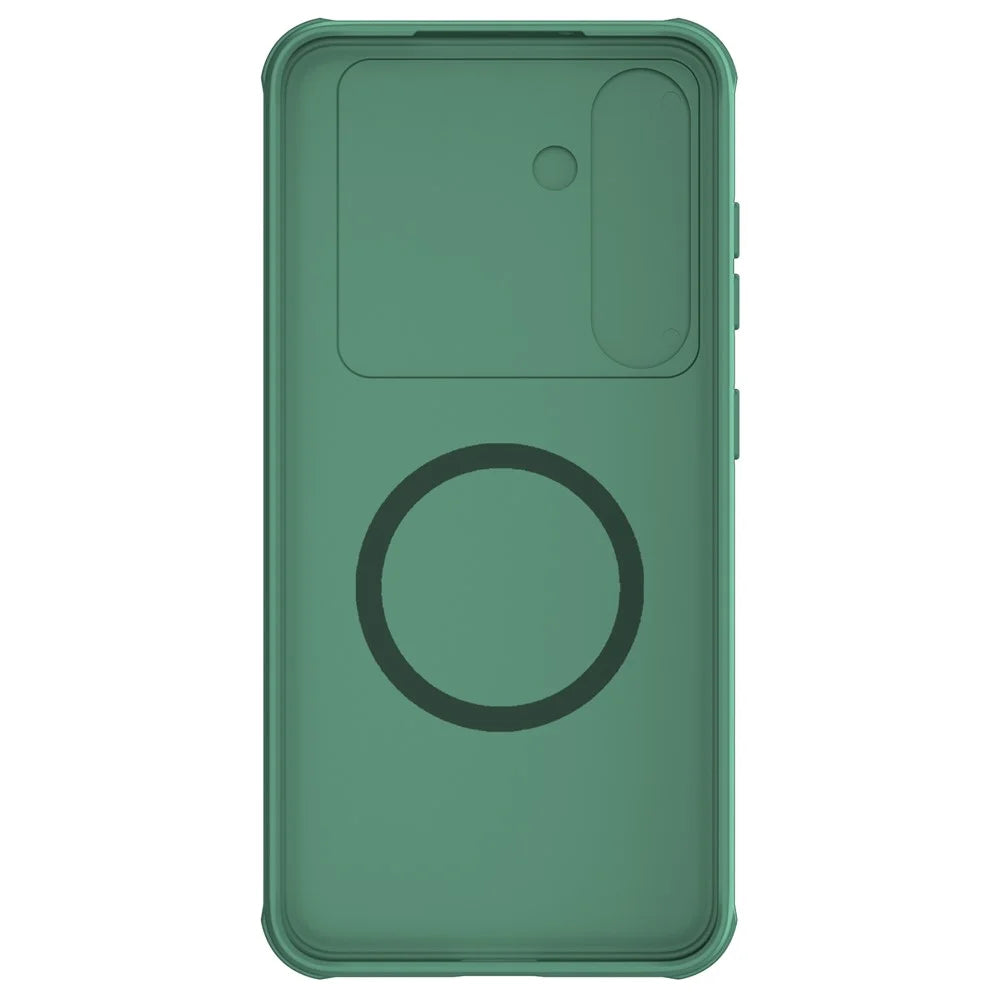 NILLKIN CamShield Pro Case for 	Samsung Galaxy S24+ Magnetic Phone Cover with Slide Camera Lid - Green - 3