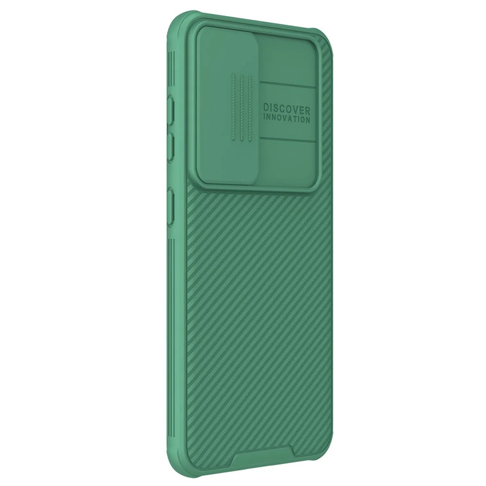 NILLKIN CamShield Pro Case for 	Samsung Galaxy S24+ Magnetic Phone Cover with Slide Camera Lid - Green - 6