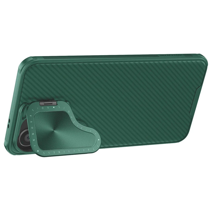 NILLKIN CamShield Prop Magnetic Series for Samsung Galaxy S24 Phone Case Lens Cover Kickstand Back Shell - Green - 2