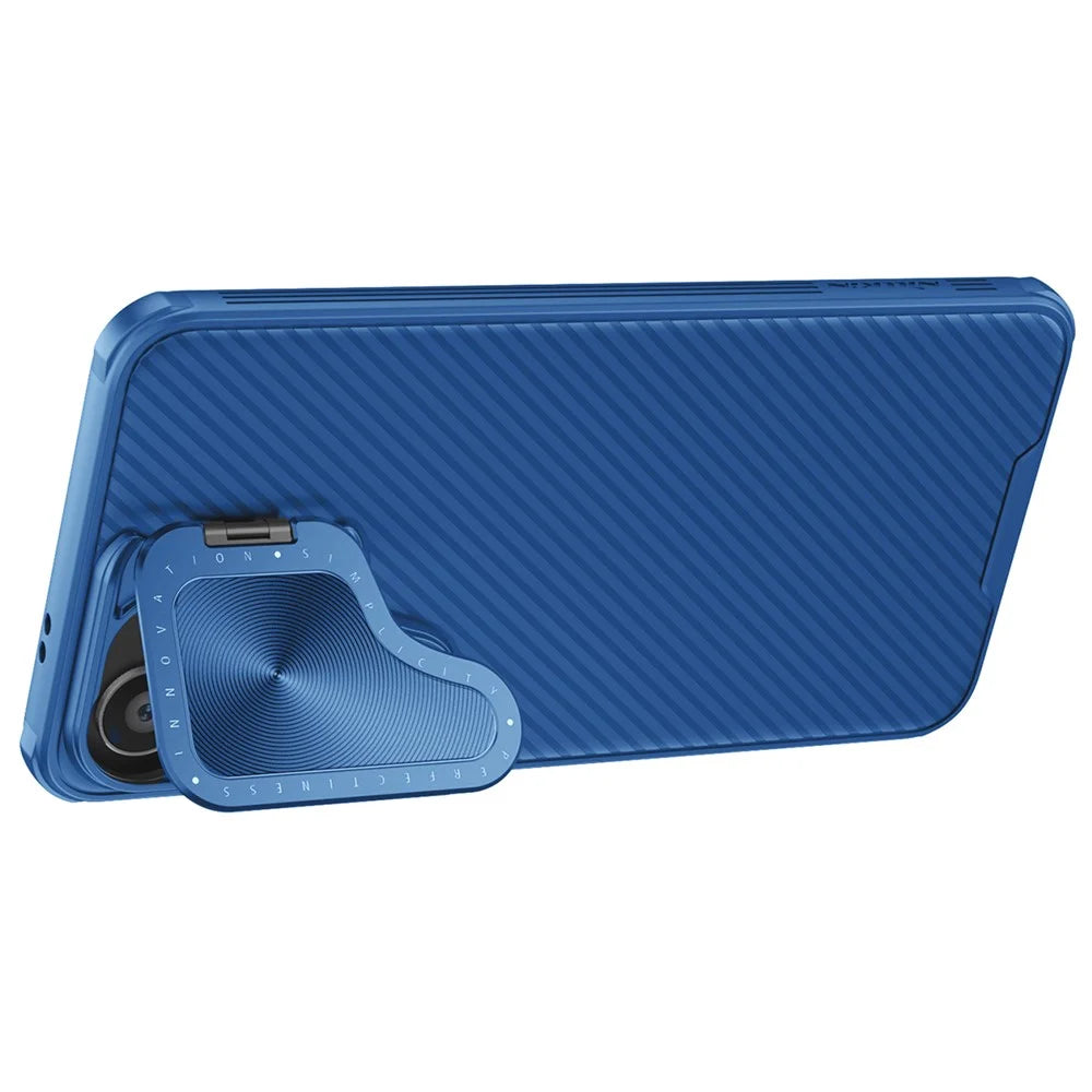 NILLKIN CamShield Prop Magnetic Series for Samsung Galaxy S24+ Case PC+TPU Kickstand Phone Protector - Blue - 2