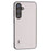 ABEEL For Samsung Galaxy S24 Case Genuine Cow Leather+PC Scratch-resistant Phone Protector - White - 1