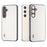 ABEEL For Samsung Galaxy S24 Case Genuine Cow Leather+PC Scratch-resistant Phone Protector - White - 6