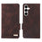 For Samsung Galaxy A35 5G Case Anti-scratch Hardware Decor Leather Phone Stand Cover - Coffee - 1