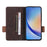 For Samsung Galaxy A35 5G Case Anti-scratch Hardware Decor Leather Phone Stand Cover - Coffee - 2