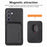 For Samsung Galaxy S24+ Back Case PU+PC+TPU Cover with Magnetic Detachable Card Holder - Black - 2