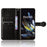 For OnePlus Open / Oppo Find N3 5G Case Imprint Anti-scratch PU Leather Phone Wallet Cover - Black - 2