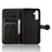 For Samsung Galaxy A15 4G / A15 5G Case Dot Imprinted Leather Shockproof Phone Stand Cover - Black - 4