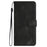 YX0030 For Samsung Galaxy A55 5G Smile Pattern Wallet Case PU Leather Protective Cover - Black - 7