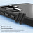 For Samsung Galaxy S24 Clear Case Metal  Lens Frame Protective Phone Cover - Black - 3