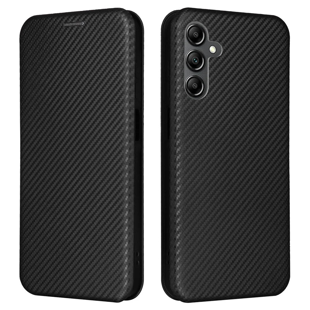 For Samsung Galaxy A15 4G / 5G Phone Case PU Leather Cover Card Slots - Black - 1