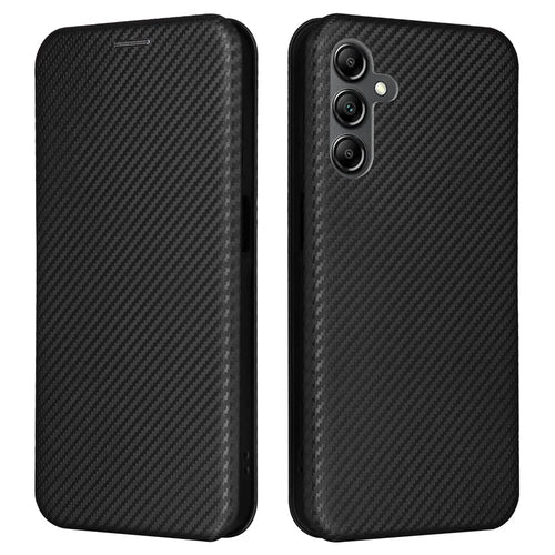 For Samsung Galaxy A15 4G / 5G Phone Case PU Leather Cover Card Slots - Black - 1