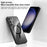 For Samsung Galaxy S24+ Phone Magnetic Case Metal Lens Frame Cover - Dark Blue - 2