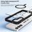 For Samsung Galaxy S24+ Phone Magnetic Case Metal Lens Frame Cover - Dark Blue - 5