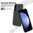 For Samsung Galaxy A55 5G Phone Case Soft Lining Liquid Silicone Protective Shell with Strap - Black - 4