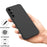 For Samsung Galaxy A55 5G Phone Case Soft Lining Liquid Silicone Protective Shell with Strap - Black - 5