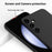 For Samsung Galaxy A55 5G Phone Case Soft Lining Liquid Silicone Protective Shell with Strap - Black - 6
