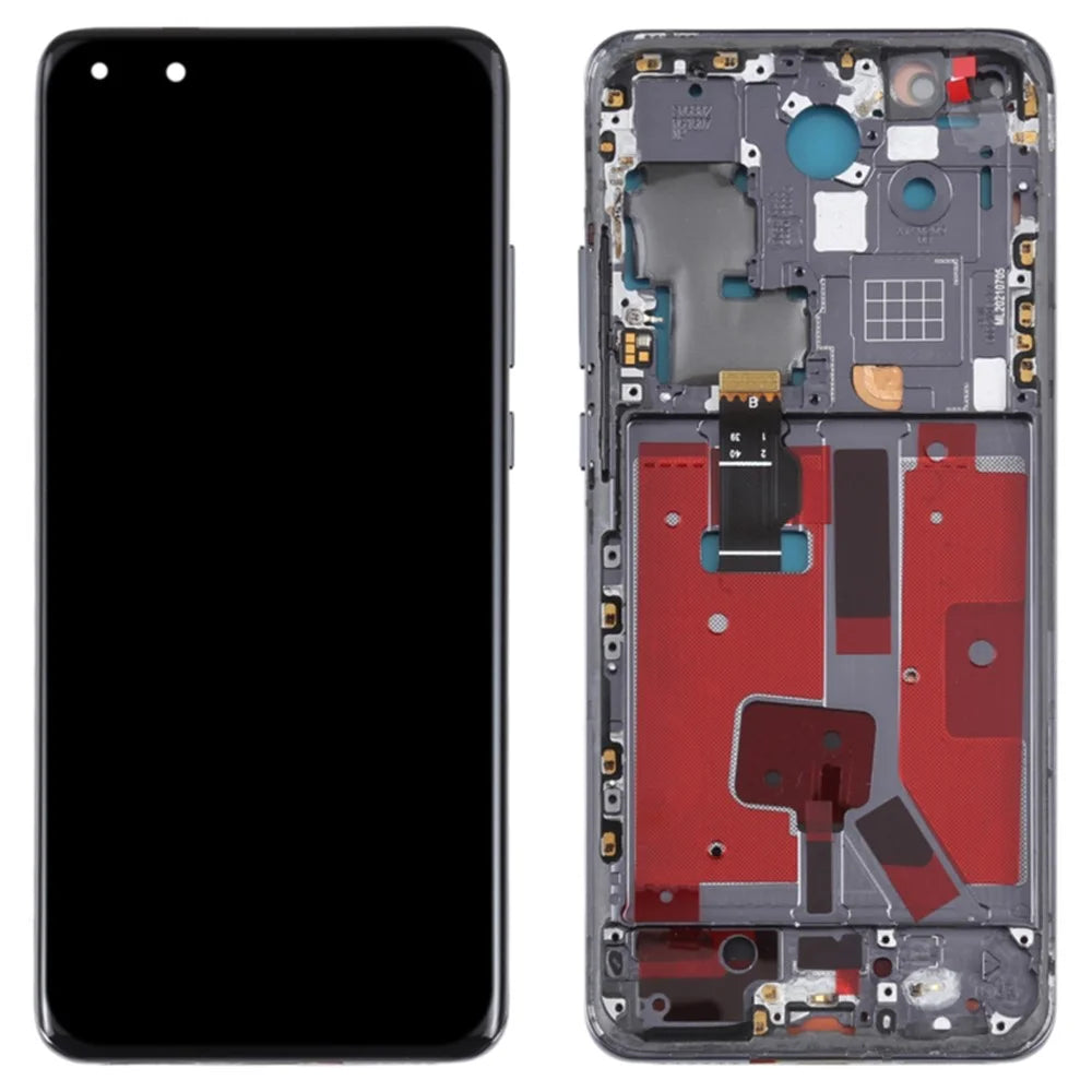 For Huawei P40 Pro OEM Grade S OLED Screen and Digitizer Assembly + Frame Repair Part (without Logo) - Black - 1