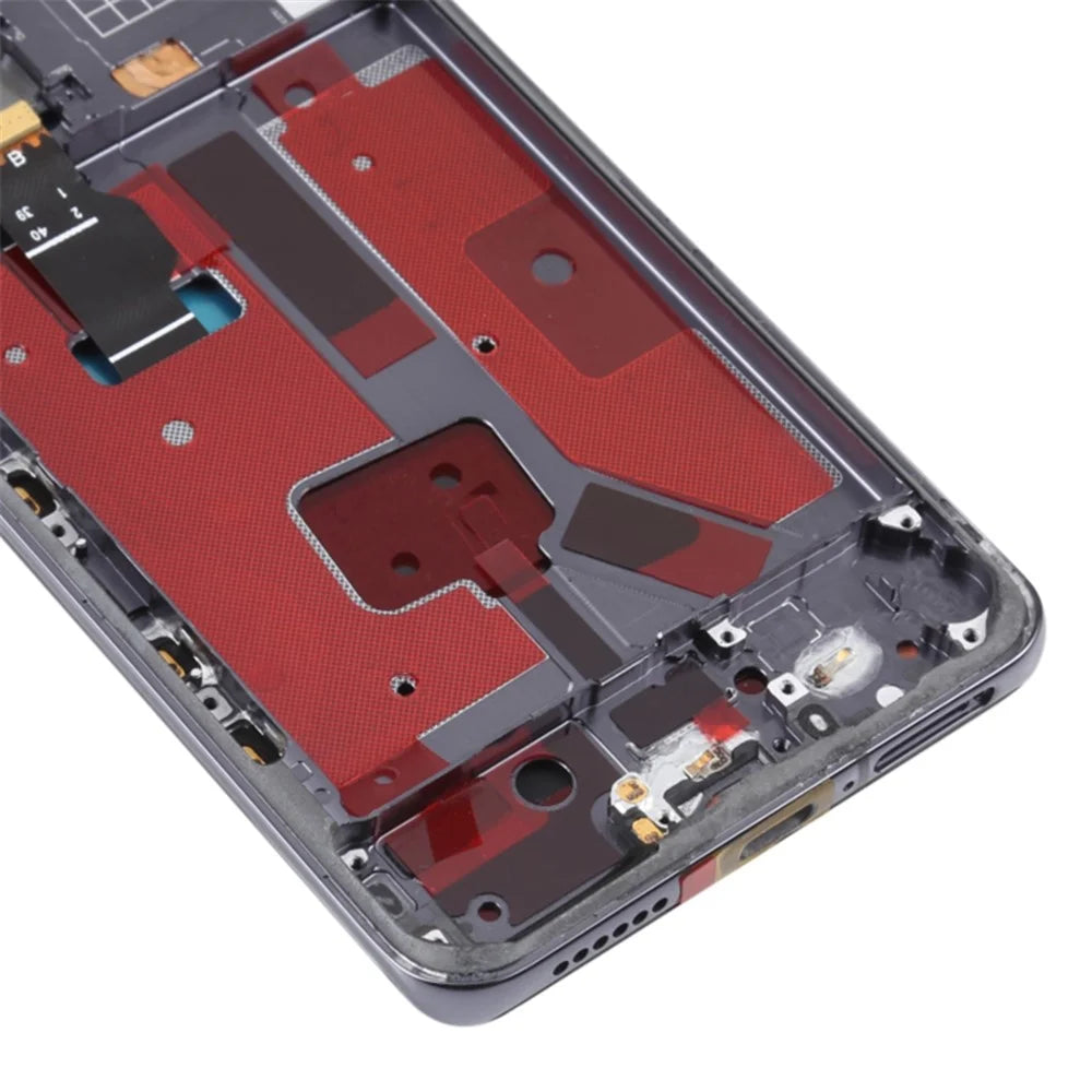 For Huawei P40 Pro OEM Grade S OLED Screen and Digitizer Assembly + Frame Repair Part (without Logo) - Black - 4