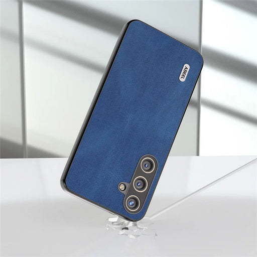 ABEEL For Samsung Galaxy S24 Case Shockproof PU Leather+PC Retro Phone Guard Cover - Blue - 2