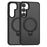 For Samsung Galaxy S24 Magnetic Phone Case 360 Degree Rotation Ring Kickstand - Black - 1