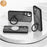 For Samsung Galaxy S24 Magnetic Phone Case 360 Degree Rotation Ring Kickstand - Black - 4