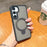 For Samsung Galaxy S24 Magnetic Phone Case 360 Degree Rotation Ring Kickstand - Black - 5