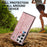 PU Leather Case for Samsung Galaxy S24 Ultra Shell Retro RFID Blocking Wristband Phone Cover - Rose Gold - 7