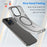 For iPhone 13 Pro Max Translucent Matte Phone Case Compatible with MagSafe - Black - 3