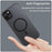 For iPhone 15 Plus / 14 Plus Magnetic Case Translucent Matte Anti-Fingerprint Phone Cover - Black - 4