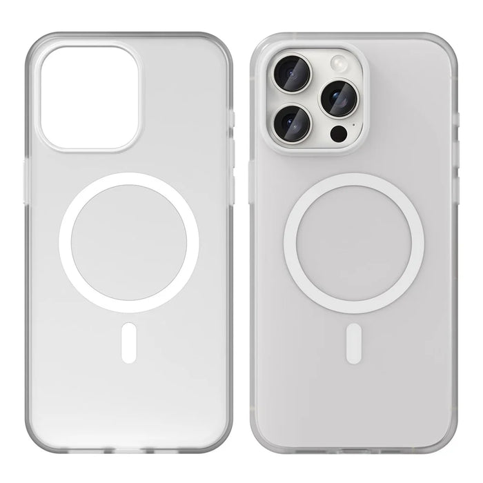 For iPhone 15 Pro Case Translucent Matte Back Slim Phone Cover - White - 2