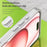 For iPhone 15 Pro Case Translucent Matte Back Slim Phone Cover - White - 7