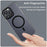 For iPhone 15 Pro Max Translucent Case Magnetic Phone Cover Compatible with MagSafe - Black - 4
