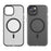 For iPhone 14 Translucent Phone Case Matte Design Compatible with MagSafe Wireless Charging - Black - 2