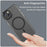 For iPhone 14 Translucent Phone Case Matte Design Compatible with MagSafe Wireless Charging - Black - 4