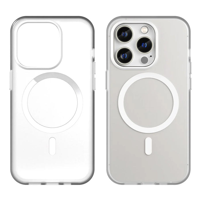 For iPhone 14 Pro Translucent Matte Phone Case TPU + PC Anti-Scratch Cover - White - 2