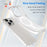 For iPhone 14 Pro Translucent Matte Phone Case TPU + PC Anti-Scratch Cover - White - 3
