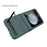 For Samsung Galaxy Z Flip5 5G Kickstand PC Phone Case Retractable Hinge Rear Screen Film - Black - 7
