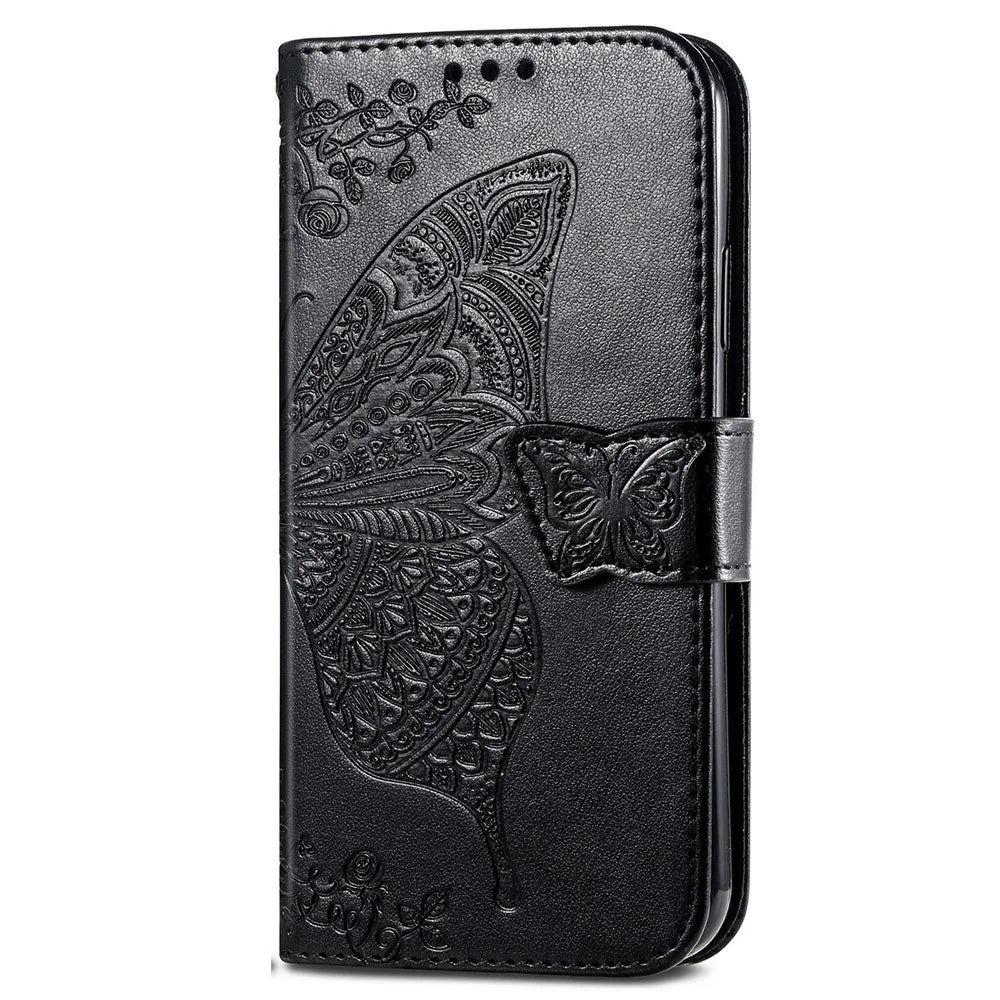 For TECNO Spark Go 2024 4G Case Imprinted PU Leather Flip Phone Cover - Black - 7